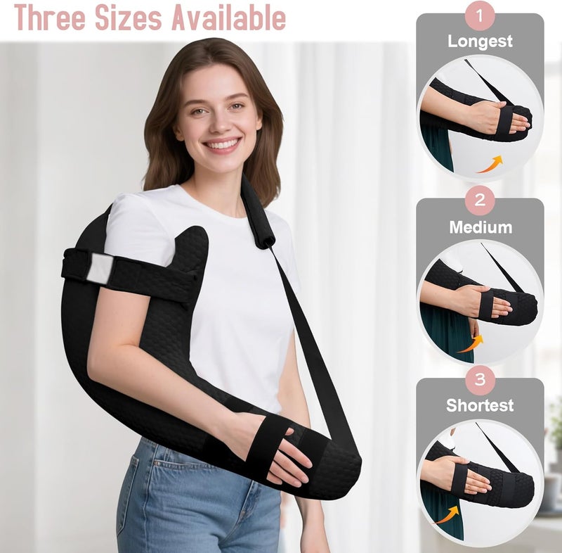 RoamReady Rotator Cuff Pillow, Removable Shoulder Support Pillow for Frozen Shoulder Relief, Post Arm Surgery Recovery Supplies, Broken Arm Cushion for Pain Relief and Side Sleeping, Black - Image 4